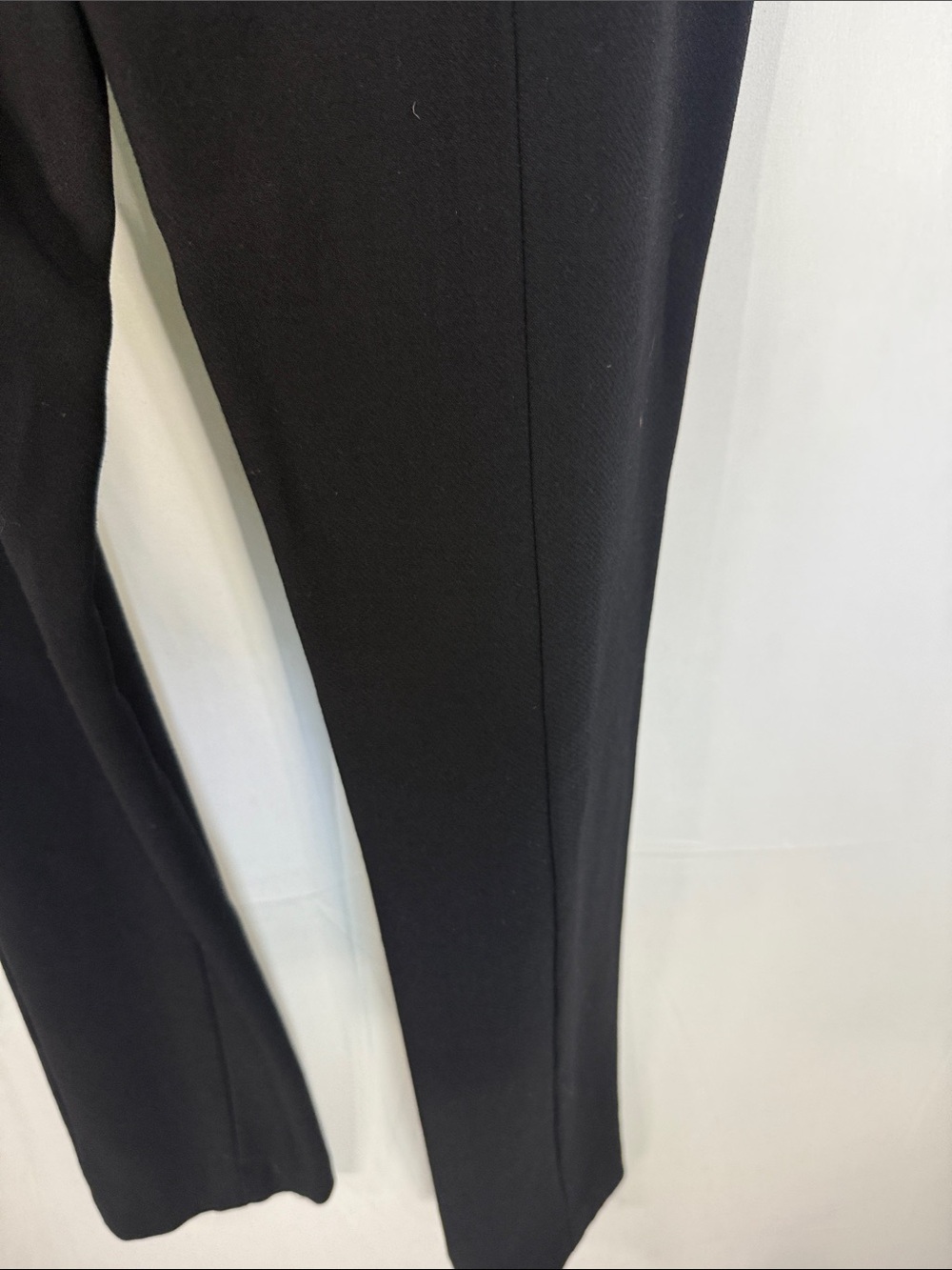 heory Black High-Rise Belted Wool Blend Trousers Size 6 - Picture 8 of 8